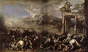 Salvator Rosa Bataille heroique oil painting
